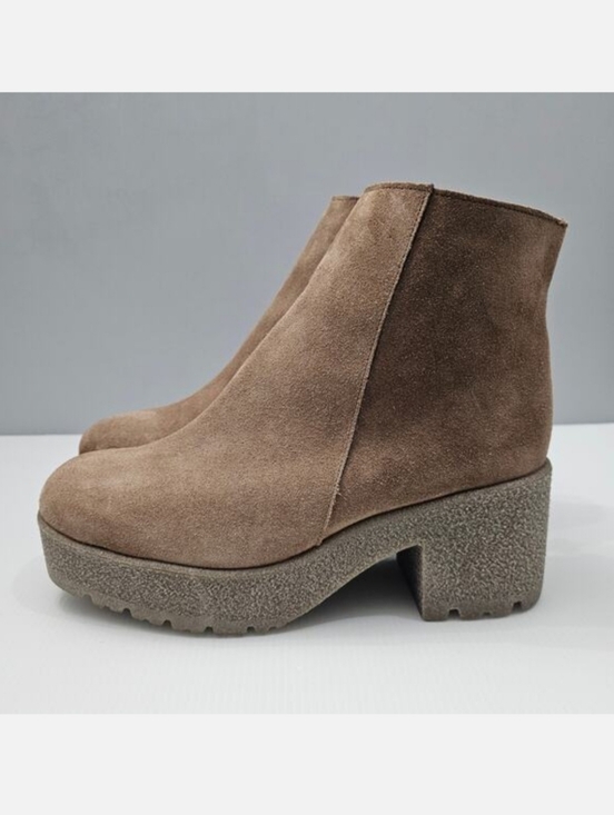 Cordani Shoes - Cordani Finley Ankle Bootie Womens EU 40 Fango Tan Suede Platform Heel Lug Sole